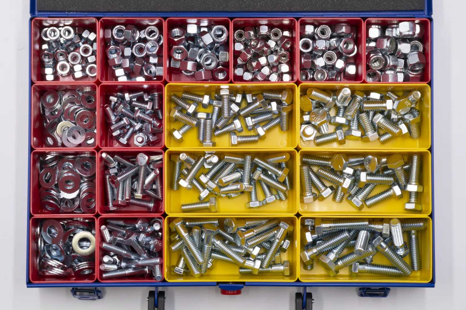 UNC Assortment 1/4-3/8 Hex Bolts Nuts Washers Steel – SK00009 – Detail view contents